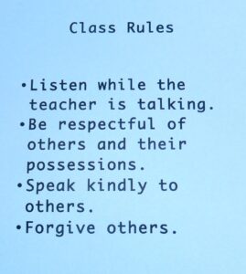 Behavior Expectations for Children in Bible Classes - Teach One Reach One